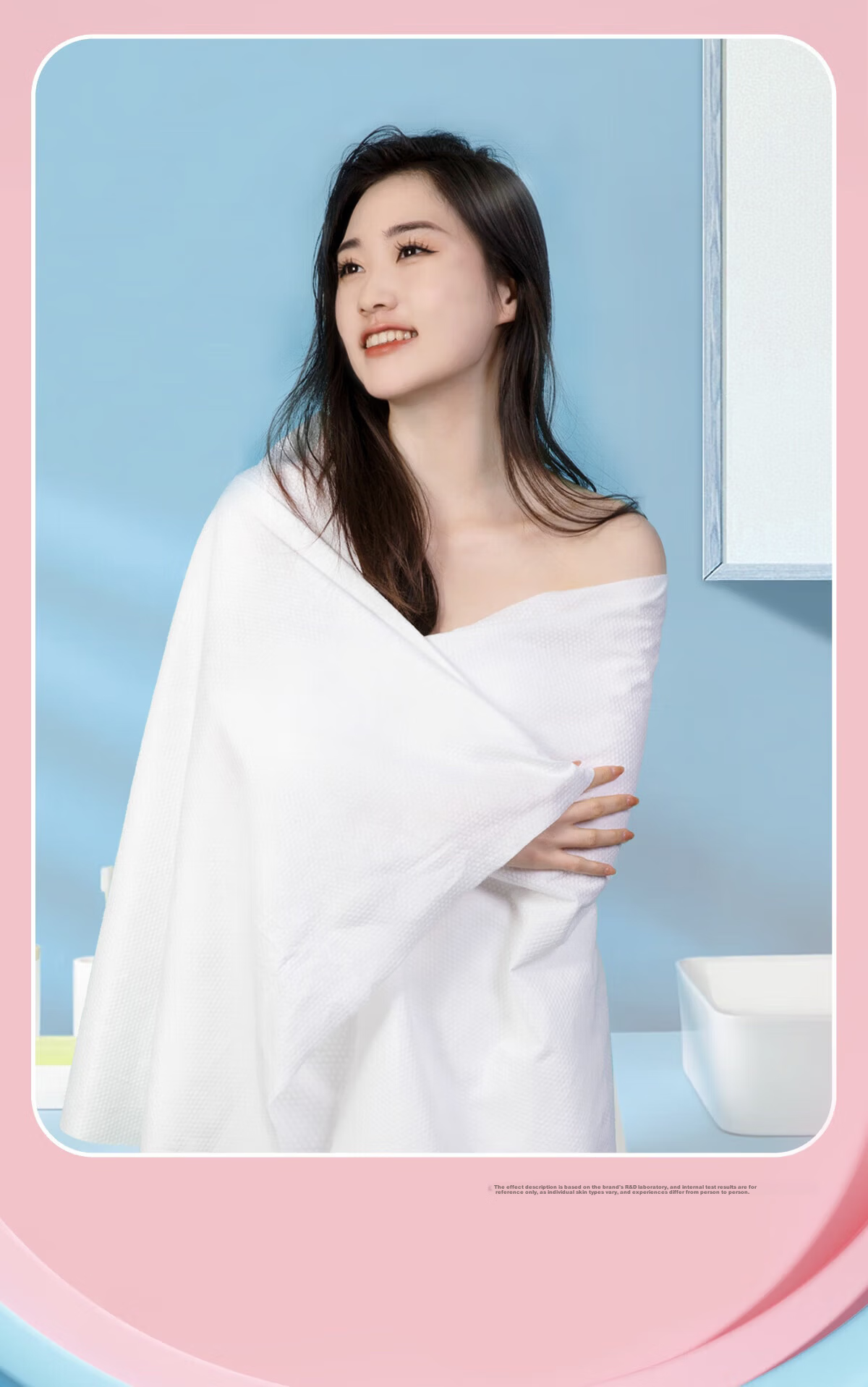 Cotton Moisture Disposable Bath Towels 7-Pack Thick Large Soft Cotton Towels Portable Travel Individually Packaged 8