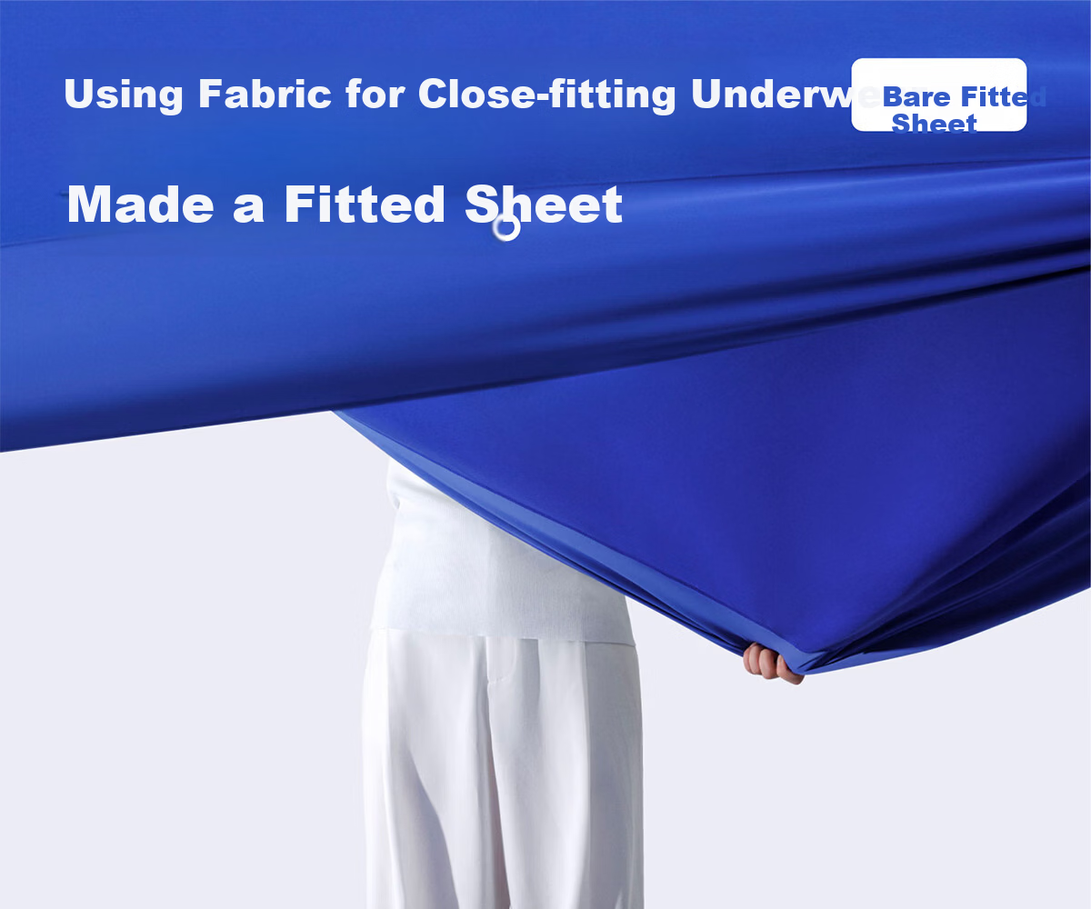 Blue Box Fitted Sheet Mattress Protector Moisture-Wicking Non-Slip Lazy Tencel Fine Denier Modal White 1.2x2m 1