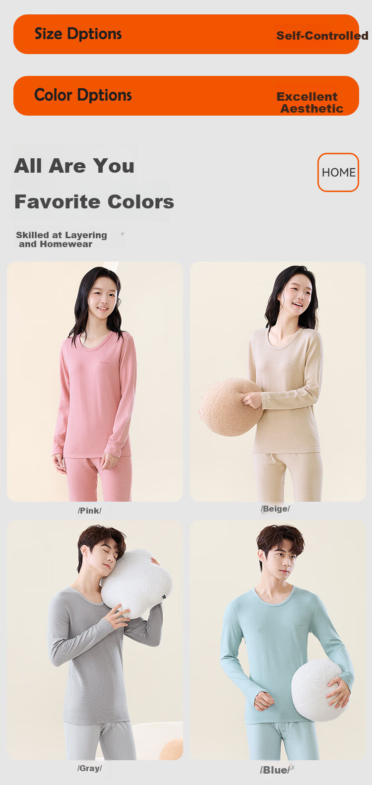 MiiOW Youth Thermal Underwear Autumn Winter A-Class Antibacterial Fleece Pajamas for High School Students Boys Big Kids Autumn Top and Bottom Set 12