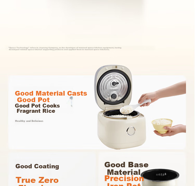 Joyoung 3L Household 0-Fluoride Enamel Ceramic Rice Cooker Honey Jar Style Electric Pressure Rice Cooker 20-Minute Quick Cook Multifunctional Rice Cooker F-30NF02 9