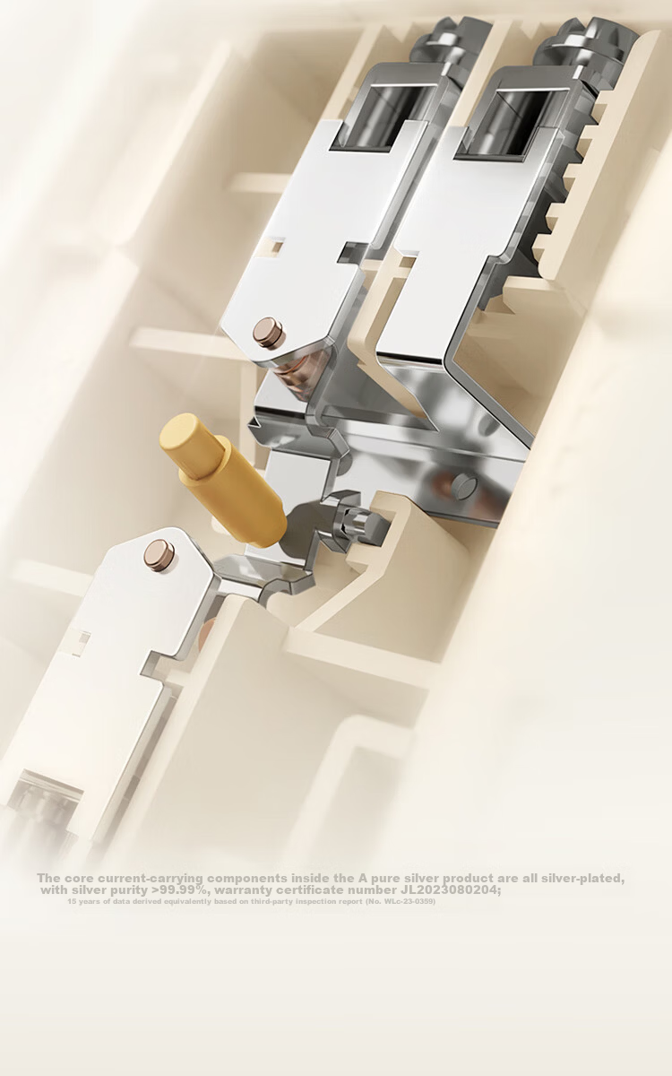 BULL Vintage Switch Socket Acrylic Ultra-thin Panel Five-hole 10A+16A G70Z227 Pearl White 14