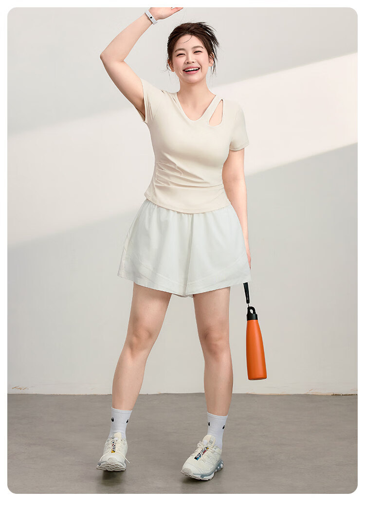 Borui Girl Plus Size Yoga Top Women's Slim Fit Sports Running Fitness Wear Summer 10