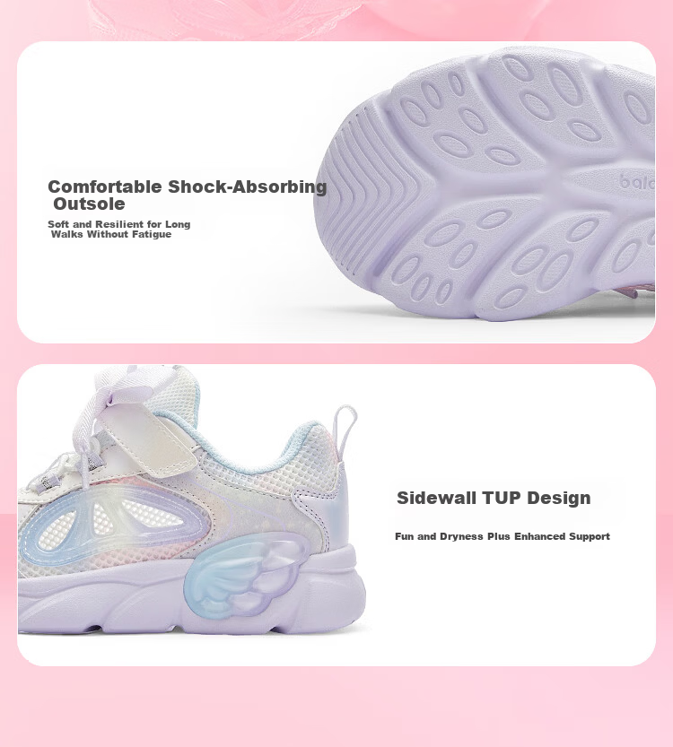 Balabala [balaOne] Kids Sports Shoes Girls Running Shoes 2026 Summer New Delicate Sneakers 6
