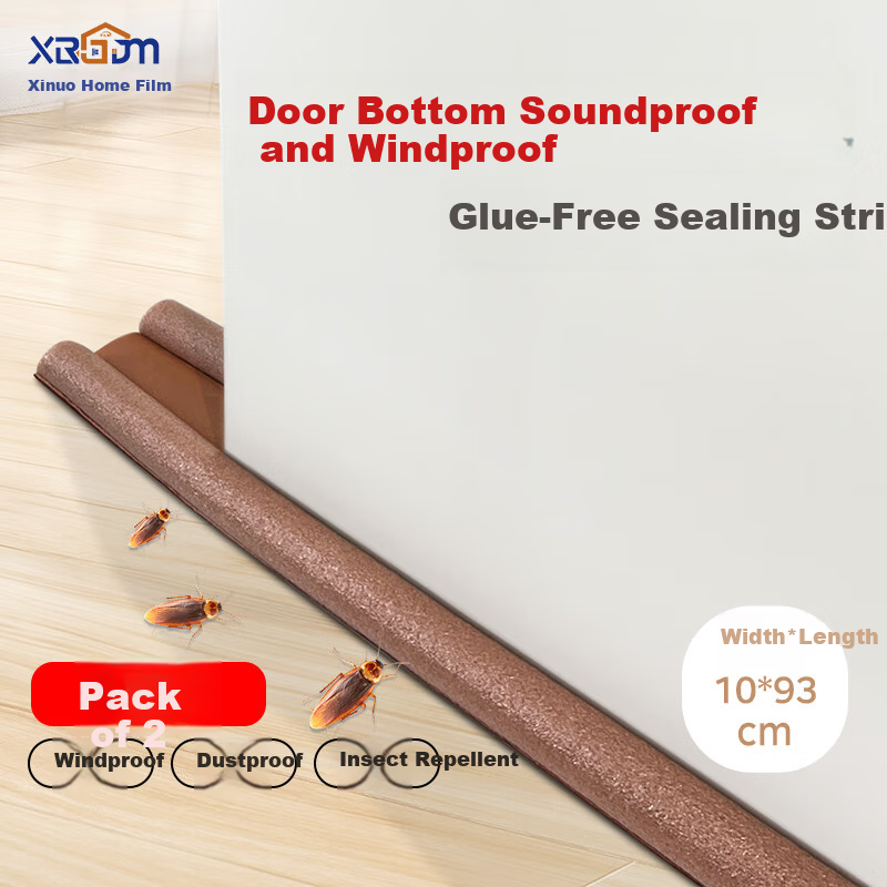 Xinuo Door Gap Sealing Strip Bedroom Door Bottom Windproof Soundproof Insect Blocker Insulation Tape No Adhesive