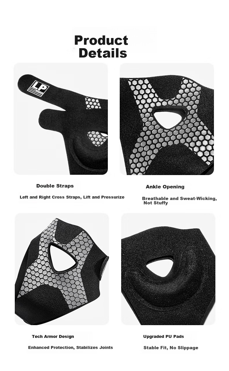 LP Ankle Support Brace for Ligament Injury and Sprain Recovery, Anti-Sprain Joint Stabilizer, Professional Sports Wearable with Shoe Compatibility 17