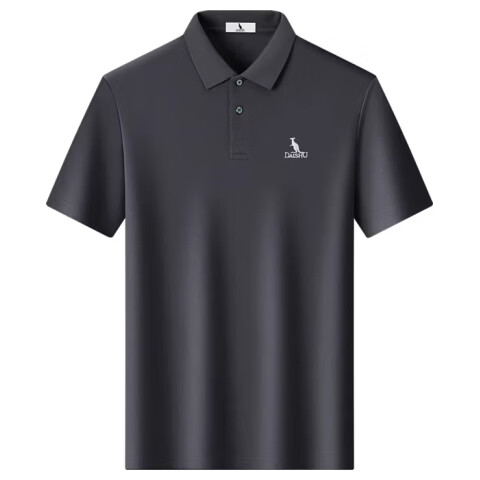 DAISHU 100% Cotton Men's Polo Shirt 2026 Summer New Breathable Short Sleeve T-Shirt with Collar for Middle-aged and Elderly Dad