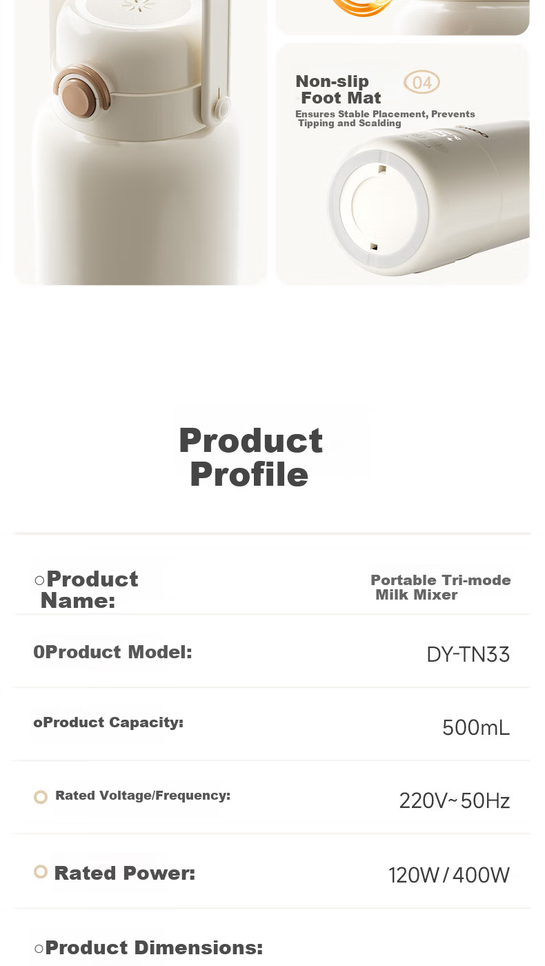 DAEWOO Wireless Portable Milk Formula Maker, Boiling Water Constant Temperature Kettle, Baby Formula Cup, Constant Temperature Cup, Children's Insulated Cup 20