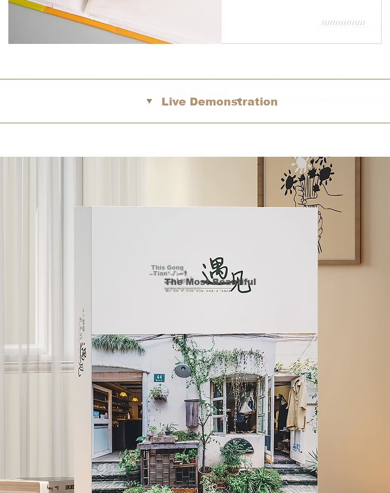 Qiyuan 6-Inch 100-Sheet Laminated Photo Album 3/4/5/6 Inch Insert LOMO Photo Memory Book Mini Storage - Hello Time 4
