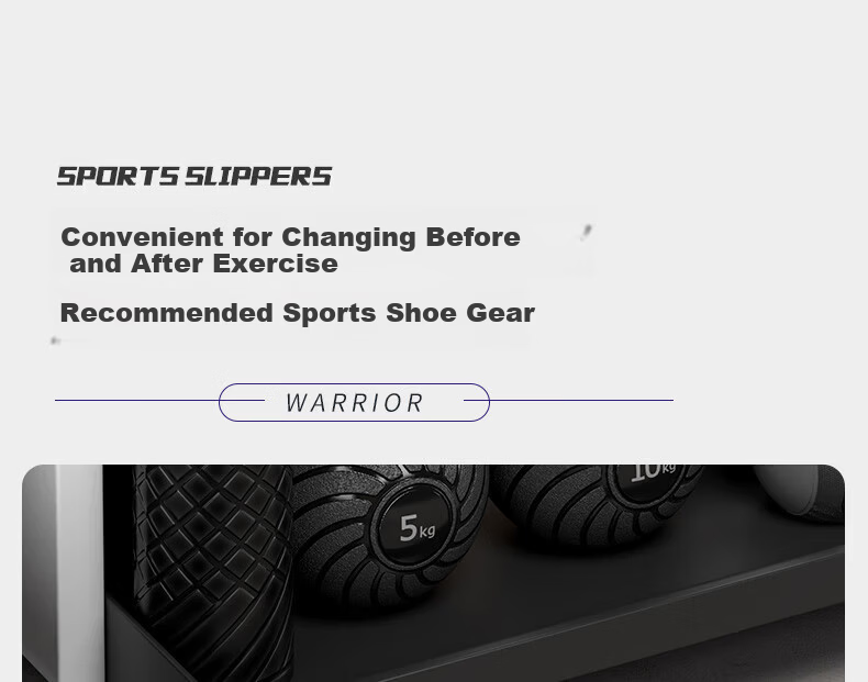 Warrior Men's Summer Bathroom Non-Slip EVA Thick Sole Durable Outdoor Beach Slippers Black Gold Size 40-41 5