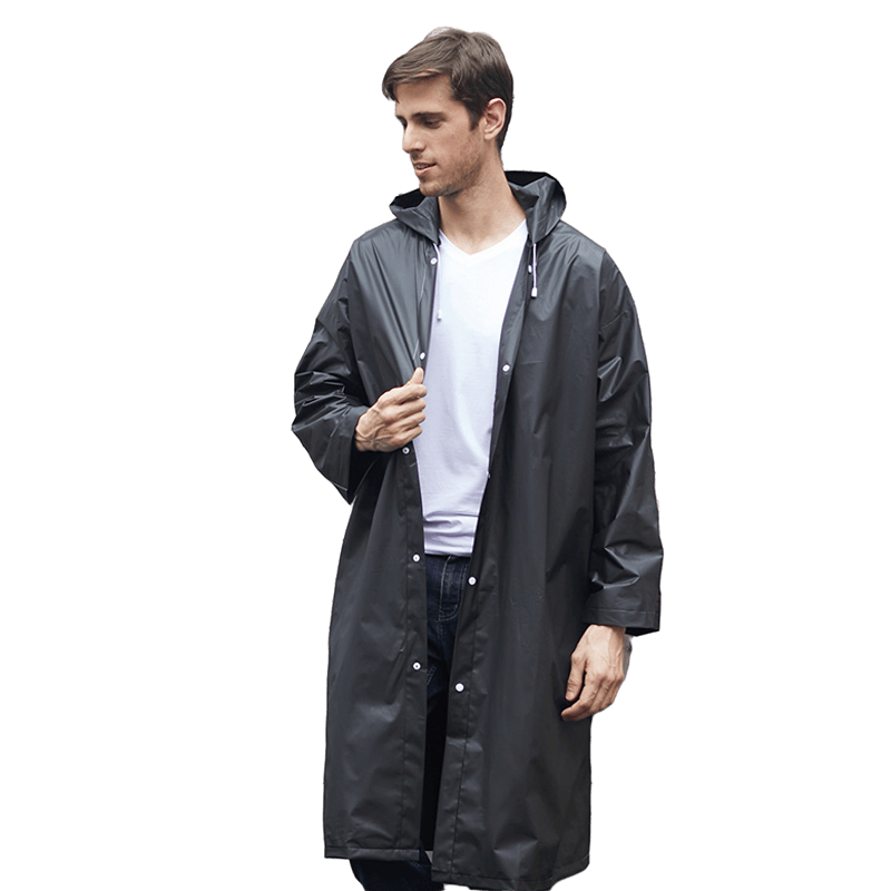Lvxingjiushijiajialin Disposable Long Raincoat Full Body Heavy-Duty Waterproof Jacket for Men And Women, Thick Adult Outdoor Portable Hiking Poncho 2-Pack