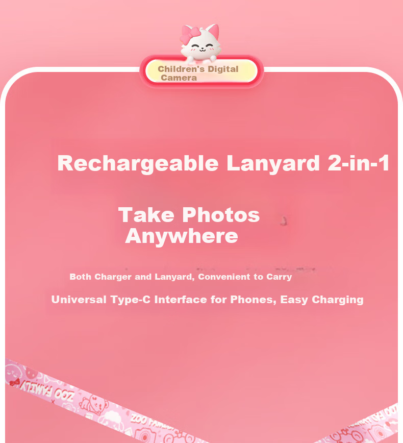 Mengduofu Kids Instant Print Camera Colorful Camera Toy Birthday Gift for Girls Students Age 8-12 15