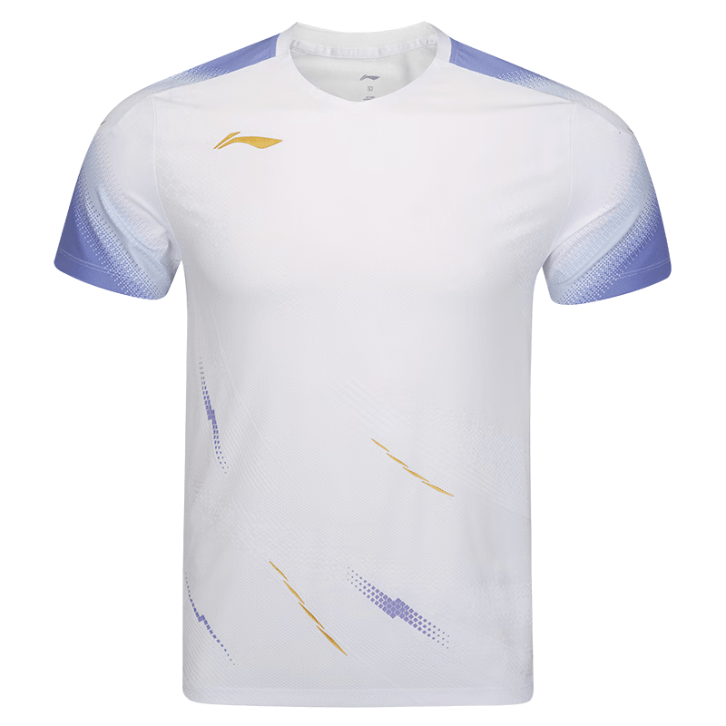 LI-NING Unisex Badminton Competition Shirt Quick-Dry Breathable Antibacterial Comfortable Simple Men's Jersey