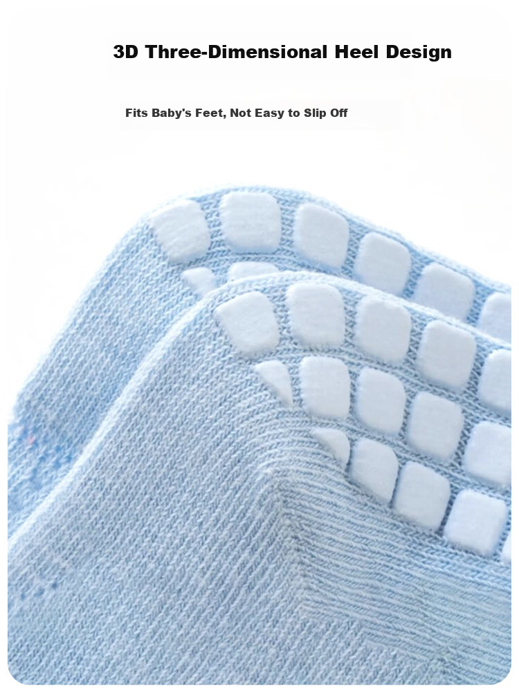 9i9 Baby Floor Socks Summer Thin Non-Slip Walking Socks Mesh Infant Socks Children's Mid-Calf Socks Newborn 0-1 Year 6