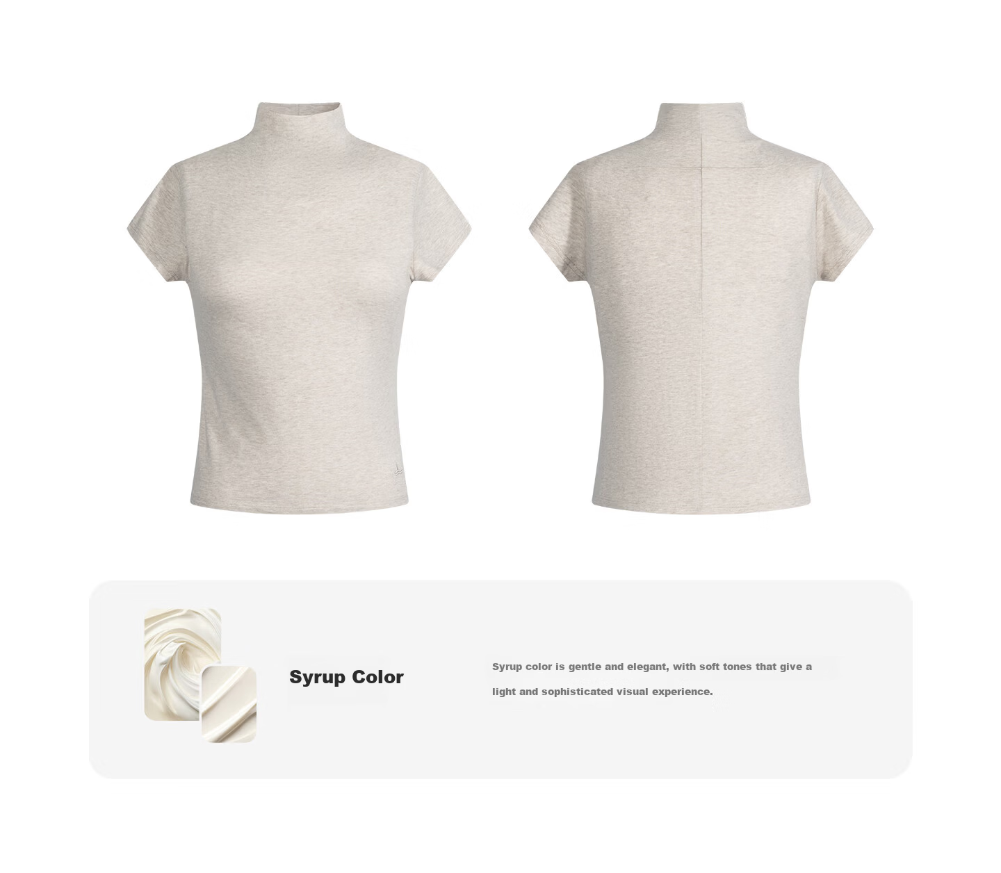 Navigare Italian Small Sailboat High Neck Short Sleeve T-Shirt 2026 New Women's Slim Fit Flutter Sleeve Antibacterial Top 2325556501 16
