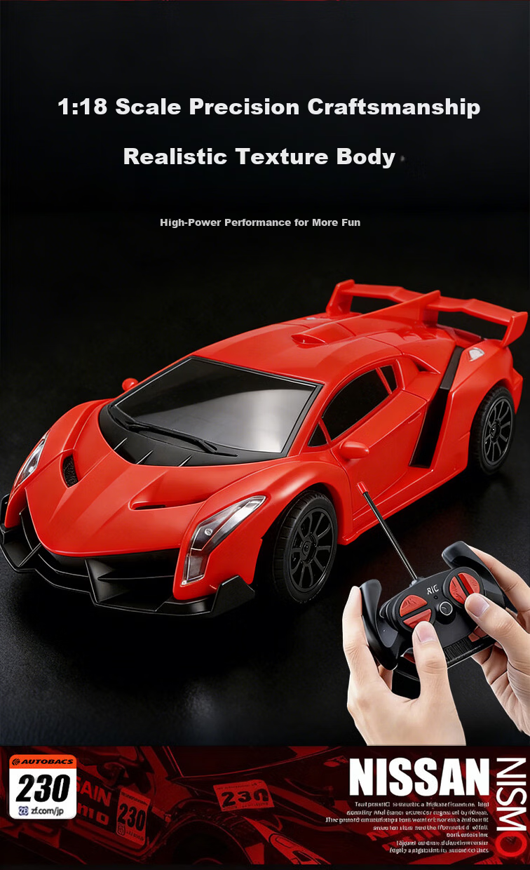 BIG TAYLOR Remote Control Racing Drift Lamborghini Toy Car for Boys Ages 3-6-12 Birthday Gift 4