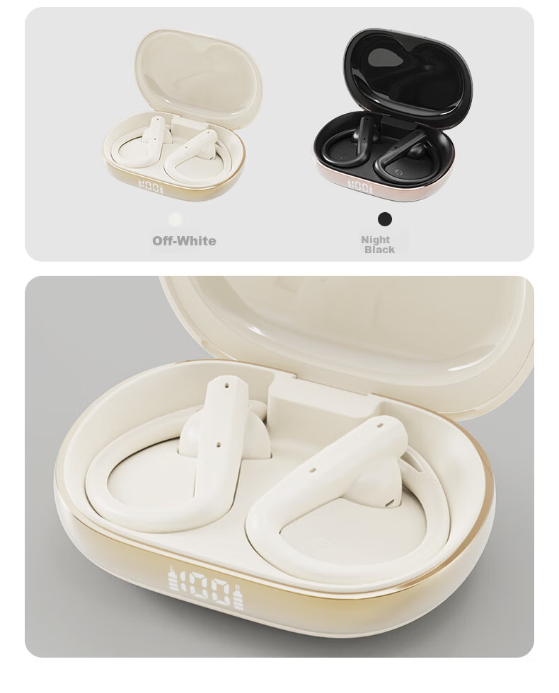 Chuangu 2025 Latest Top Model Bluetooth Bone Conduction Open-Ear Sports Running Headphones Long Battery Life Noise Cancelling 10