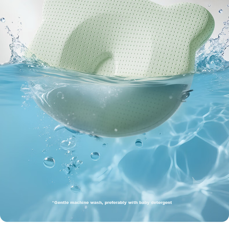 EVOCELER Baby Shaping Pillow Newborn Silicone Head Shaping Pillow 0-6-12 Months All-Season Baby Pillow 25