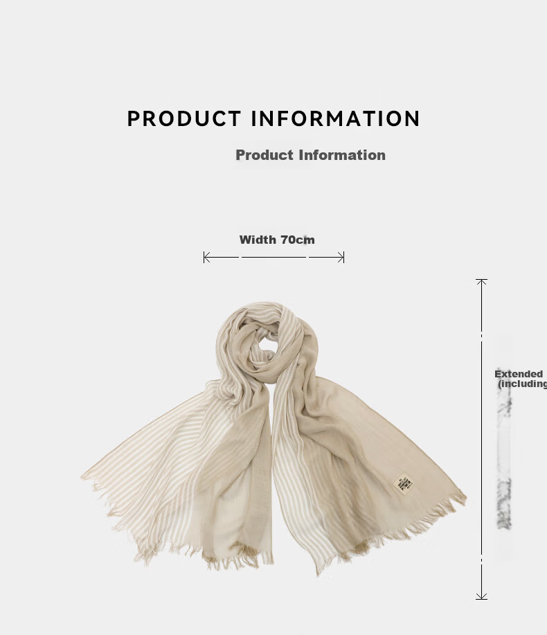 ELLE [Gift Box Set] 100% Modal Silk Scarf Women's Spring Summer Shawl Wrap Gift for Mom Girlfriend 12