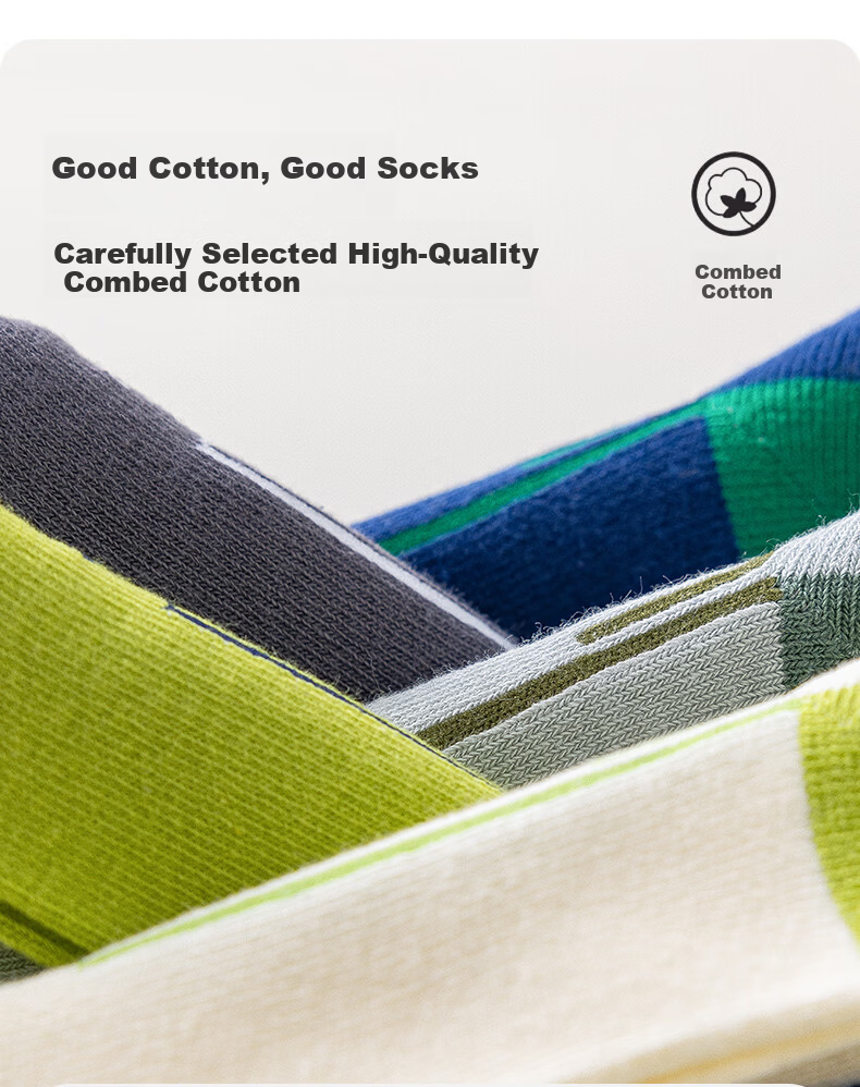 Yuzhaolin 5 Pairs Boys' Cotton Mid-Calf Sports Socks Anti-Odor for Spring and Summer Children and Teenagers 3
