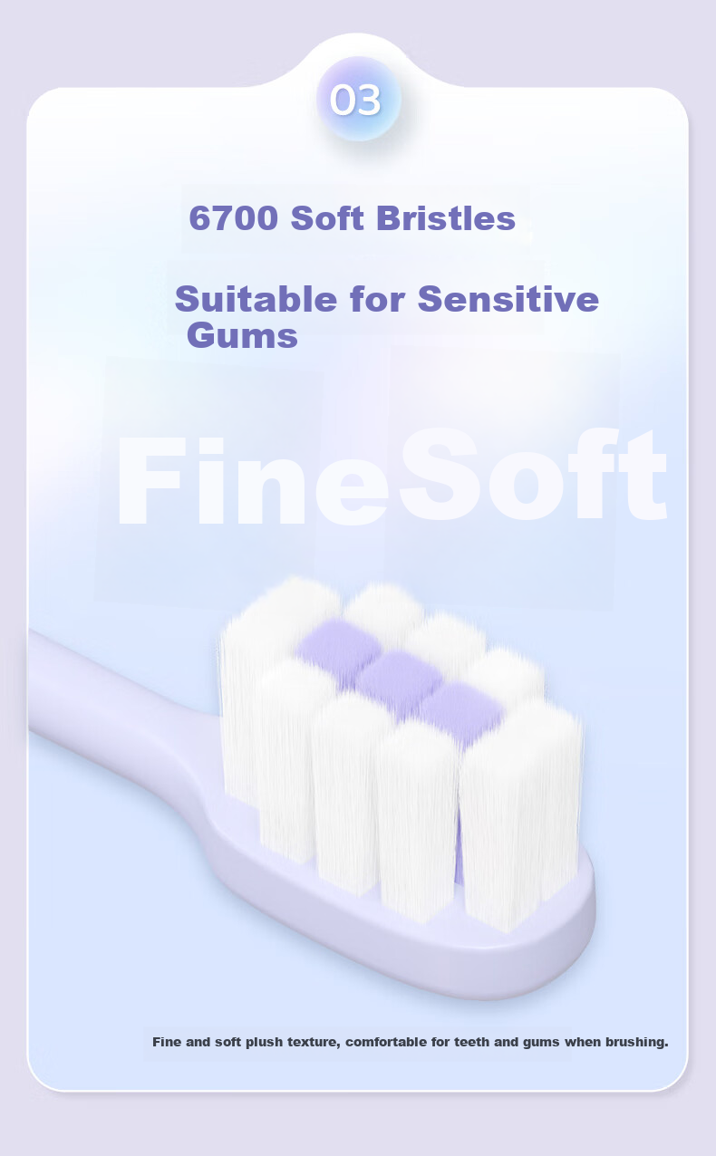 Beijiajie Sakura Soft Bristle Toothbrush 3-Pack Ultra Soft Bristles Anti-Gum Bleeding Small Head Gum Care for Adults Men and Women 4
