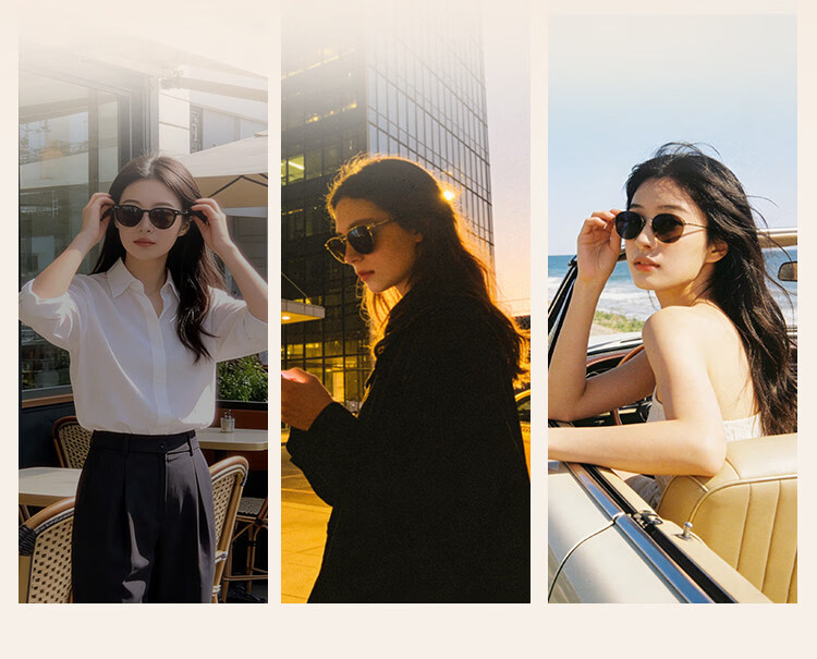 FENCHI Foldable White Cat Eye Sunglasses for Women 2026 New High-End White Frame Polarized UV Protection 22