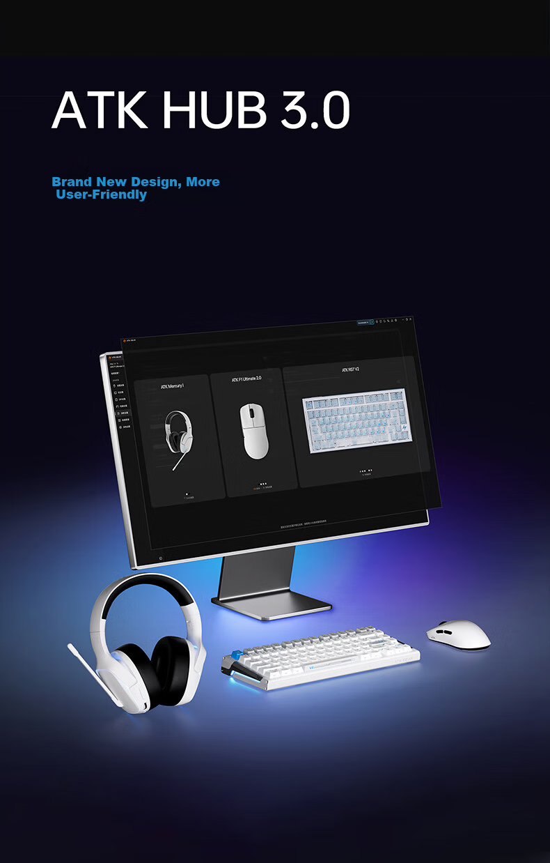 ATK LieKong F1V2 Wireless Mouse Wired/Wireless Dual-Mode Lightweight Ergonomic Gaming Office Mouse F1V2 Master Edition 2.0 Black 15