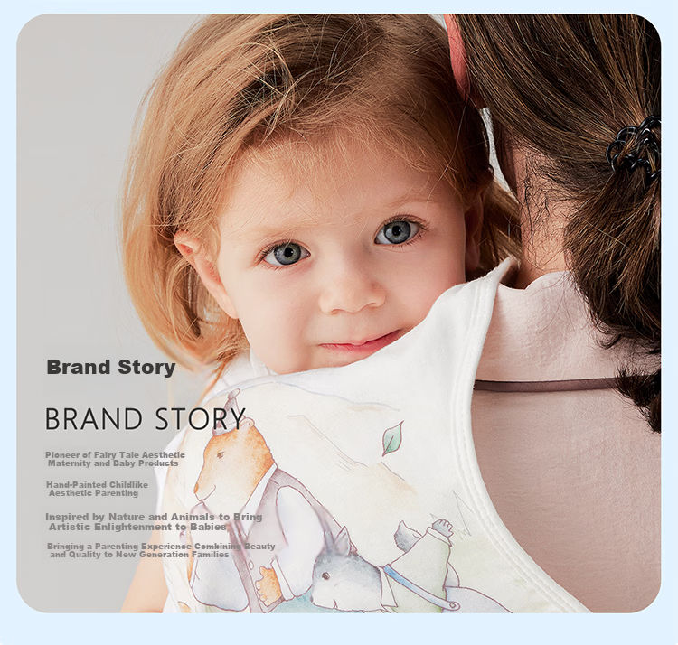 Magmorn Newborn Baby Anti-startle Sleeping Bag Toddler Swaddle Bamboo Cotton Kick-proof Blanket M 22