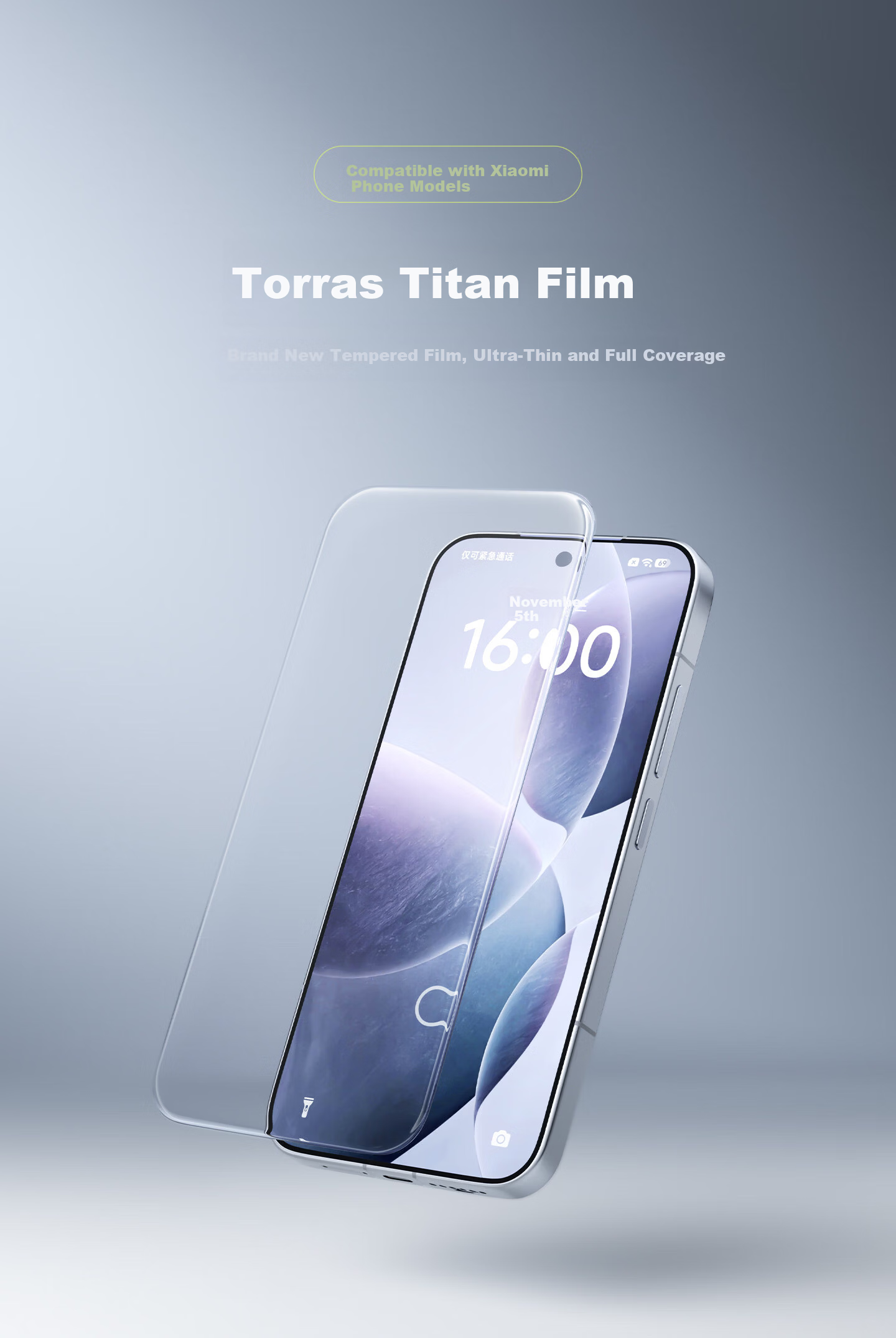Torras AR Anti-Reflective Rear Screen Protector for Xiaomi 17 Pro Lens and Back Screen, HD Drop-Resistant Borderless Anti-Fingerprint Film 5