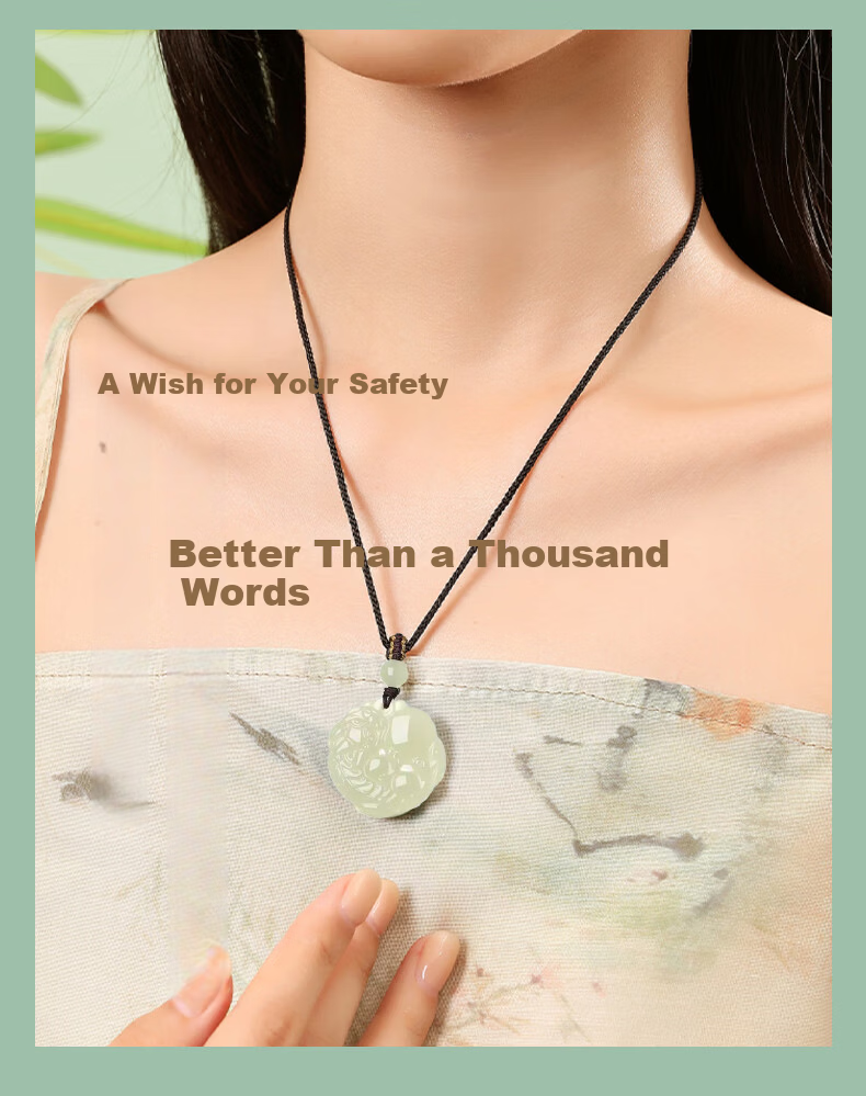 Sino Gem Holding Ball Yuanbao Wealth Pixiu Hetian Jade Necklace Unisex Jade Pendant 520 Birthday Gift for Boyfriend and Girlfriend 9
