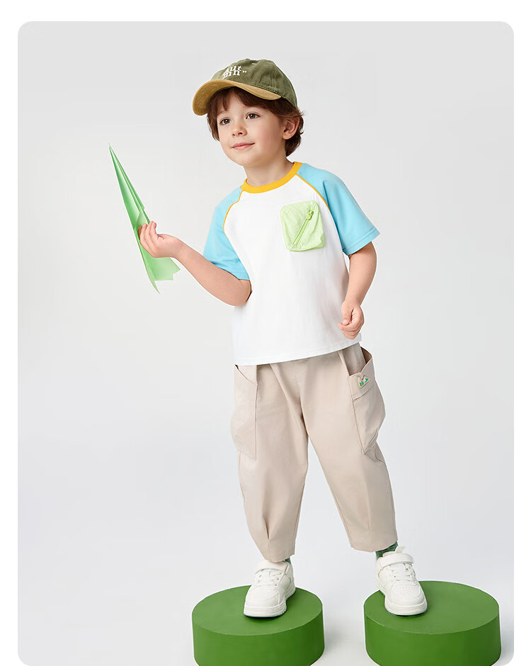 Balabala [balaOne] Kids Baby Boys Short Sleeve T-Shirt 2026 Summer Children's Top 19