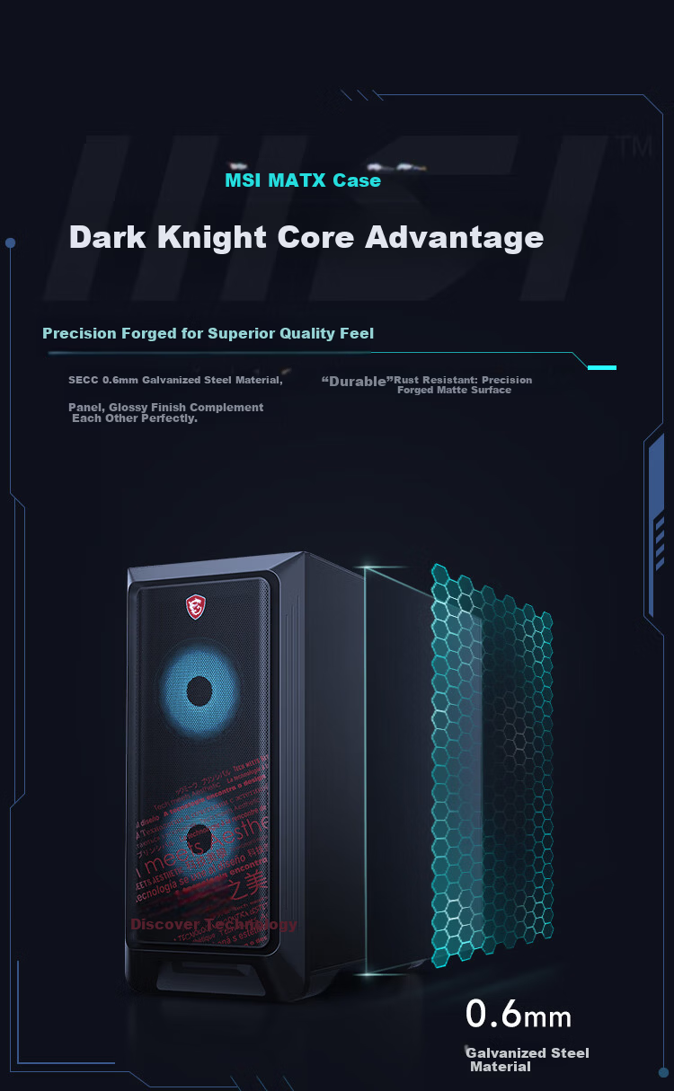 MSI Dark Knight MAG Ultra5 245K/RTX 5060 Ti 8GB/16GB/1TB Subsidized Gaming Designer Desktop PC 5