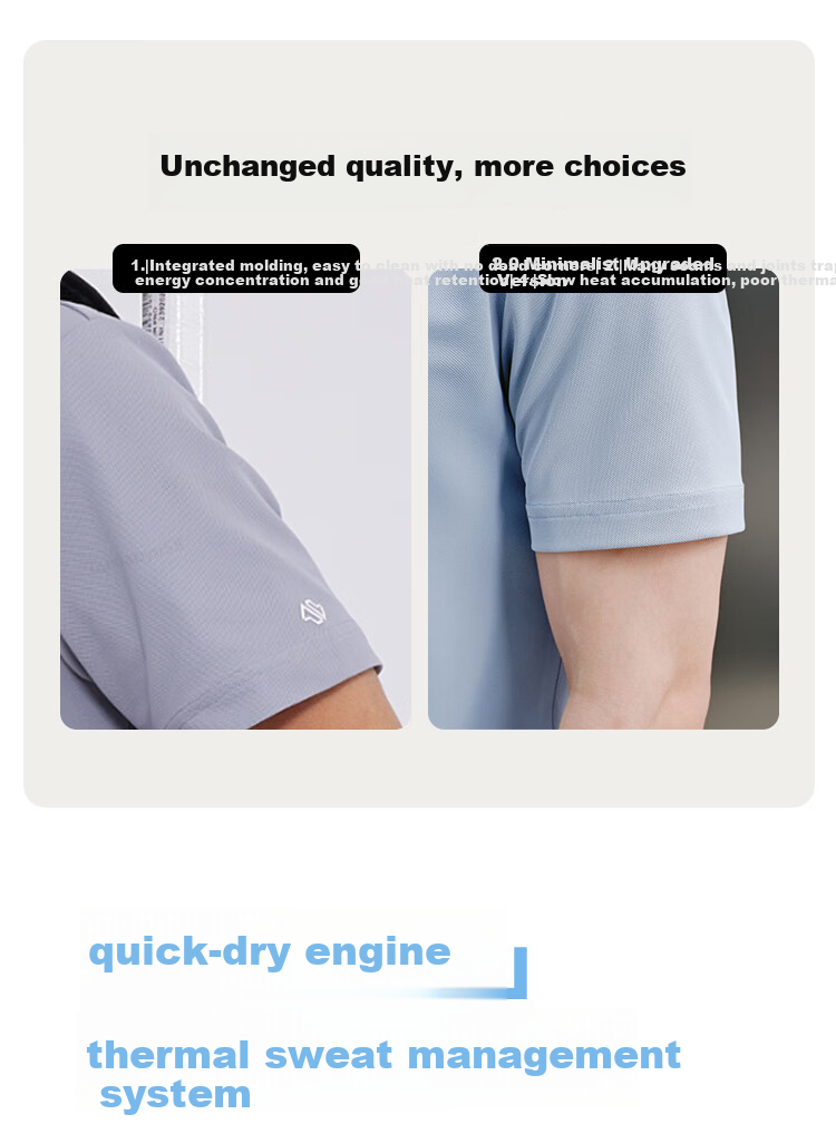 JD Original Summer Sports Short-Sleeve Men's T-Shirt Polo Shirt for Running, Fitness, Outdoor Quick-Dry Clothing Light Blue 3.0 3XL 3