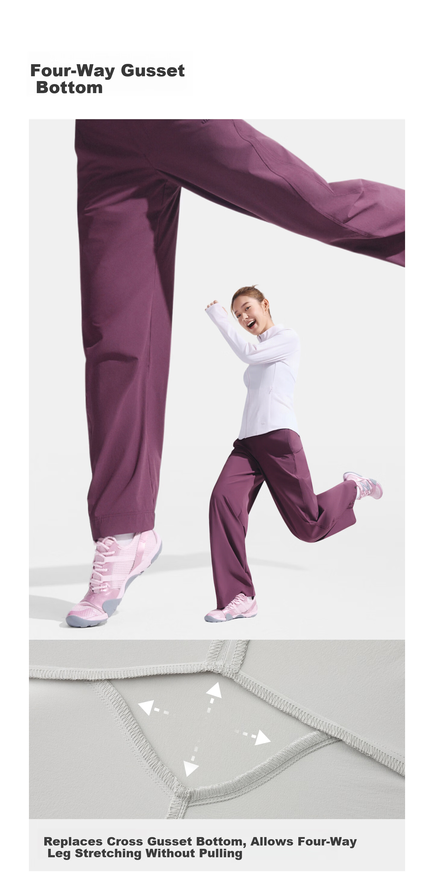 Beneunder Quick-Dry Curved Blade Pants Women's Sports Casual Long Trousers Commuter Woven Sun Protection Pants DS011 26 Spring Summer 18