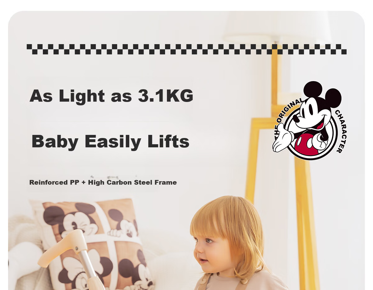 DISNEY Kids Tricycle Balance Bike 1-3-6 Years Toddler Pedal Bicycle Baby Birthday Gift Walker Push Bike 34