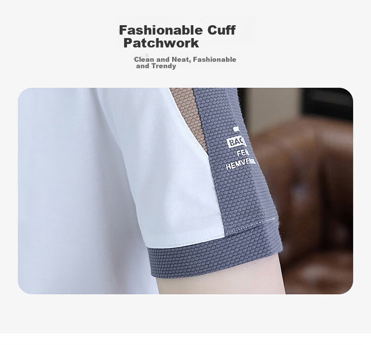 Pierre Cardin Men's Short Sleeve T-Shirt Summer Lightweight High-End Versatile Casual Crew Neck Breathable Top White M 2