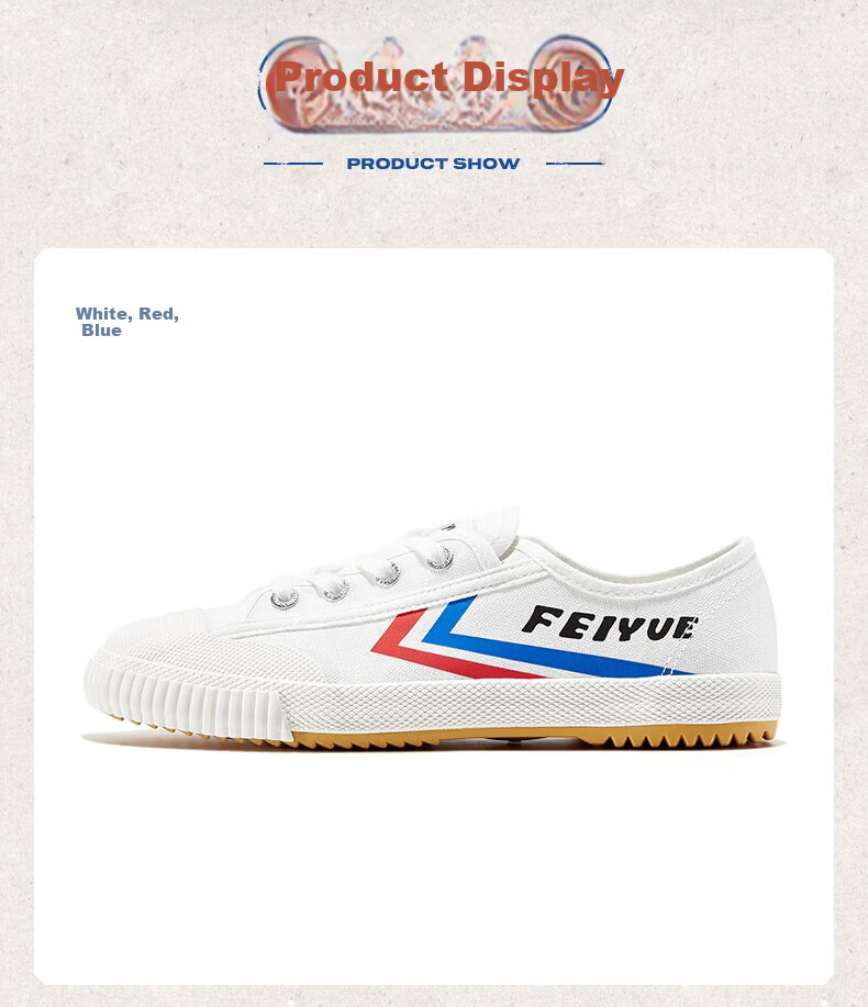 Feiyue Official Men's Canvas Shoes 2026 Summer New Casual Sneakers White Black Size 39 12
