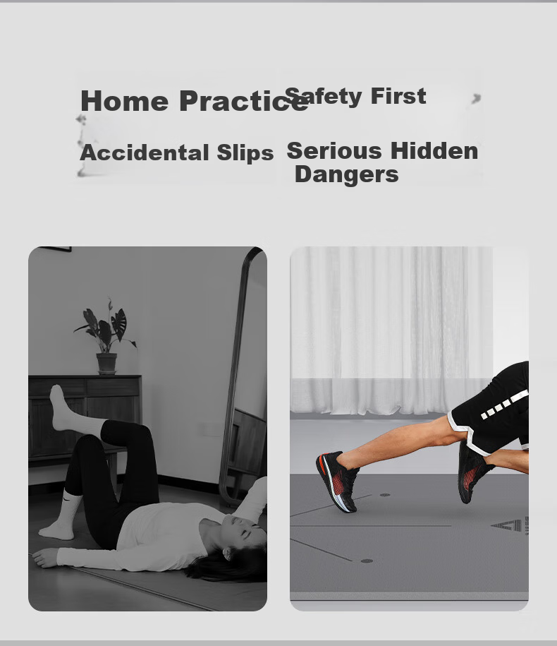 PEAK Professional Yoga Mat for Men And Women, Home Fitness TPE Positioning Line Non-Slip Thickened Widened Beginner Floor Mat 7