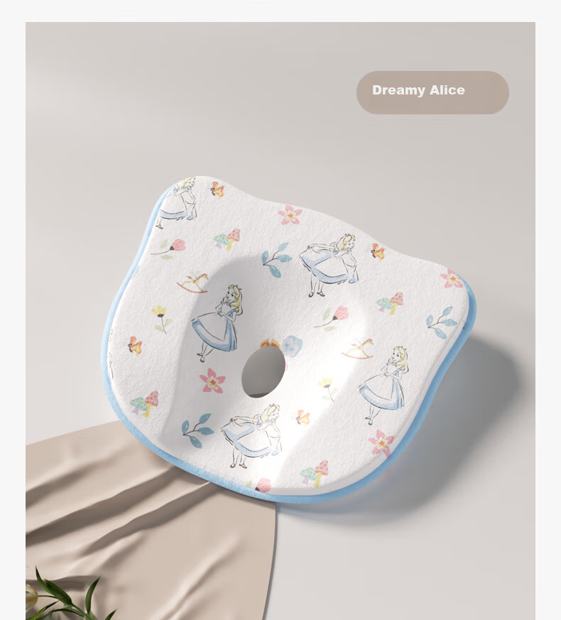 Disney Infant Head Shaping Pillow 0-6 Months Newborn Anti-Flat Head Correction Sleep Pillow for 1 Year Old Baby 15