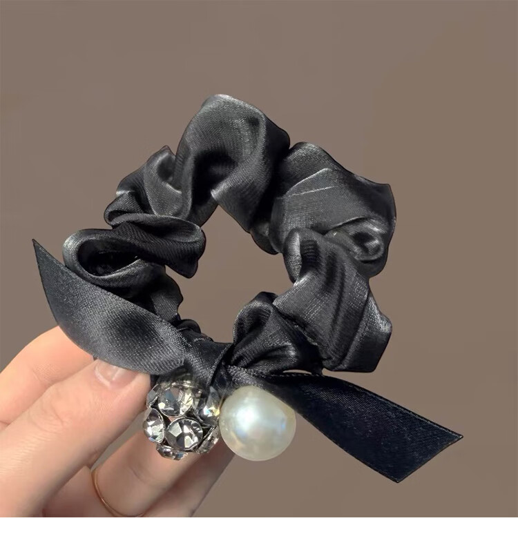 CHIMERA Round Bead Hair Tie Ponytail Holder Bun Hair Accessory Hairband for Women Teacher's Day Gift 10