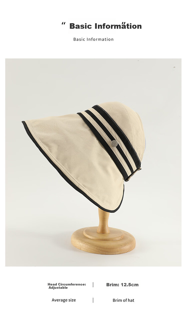 Zhenxiang Women's Large Brim UV Protection Sun Hat Summer Spring Open Top Face Slimming K185 3
