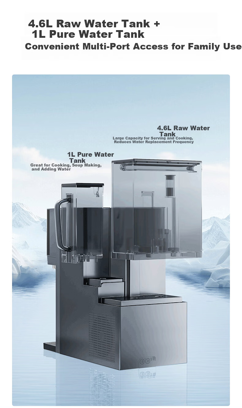 Vanward Desktop Water Purifier Galaxy Ice Maker Home Water Filter No Installation Instant Hot Drinking Machine A1-STR100 14