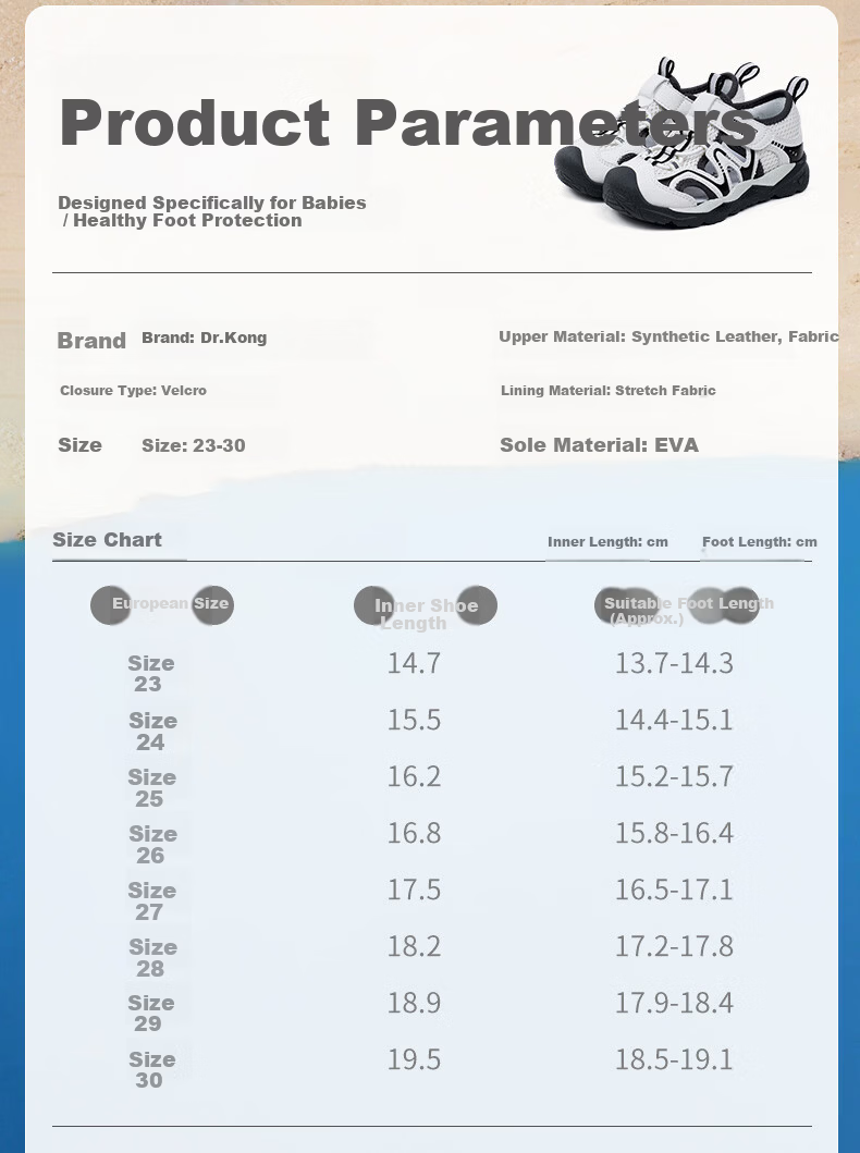 DR·KONG Toddler Walking Shoes Summer Outdoor Kids Sports Style Children's Sandals 2S14B2011DW Pink Size 30 4