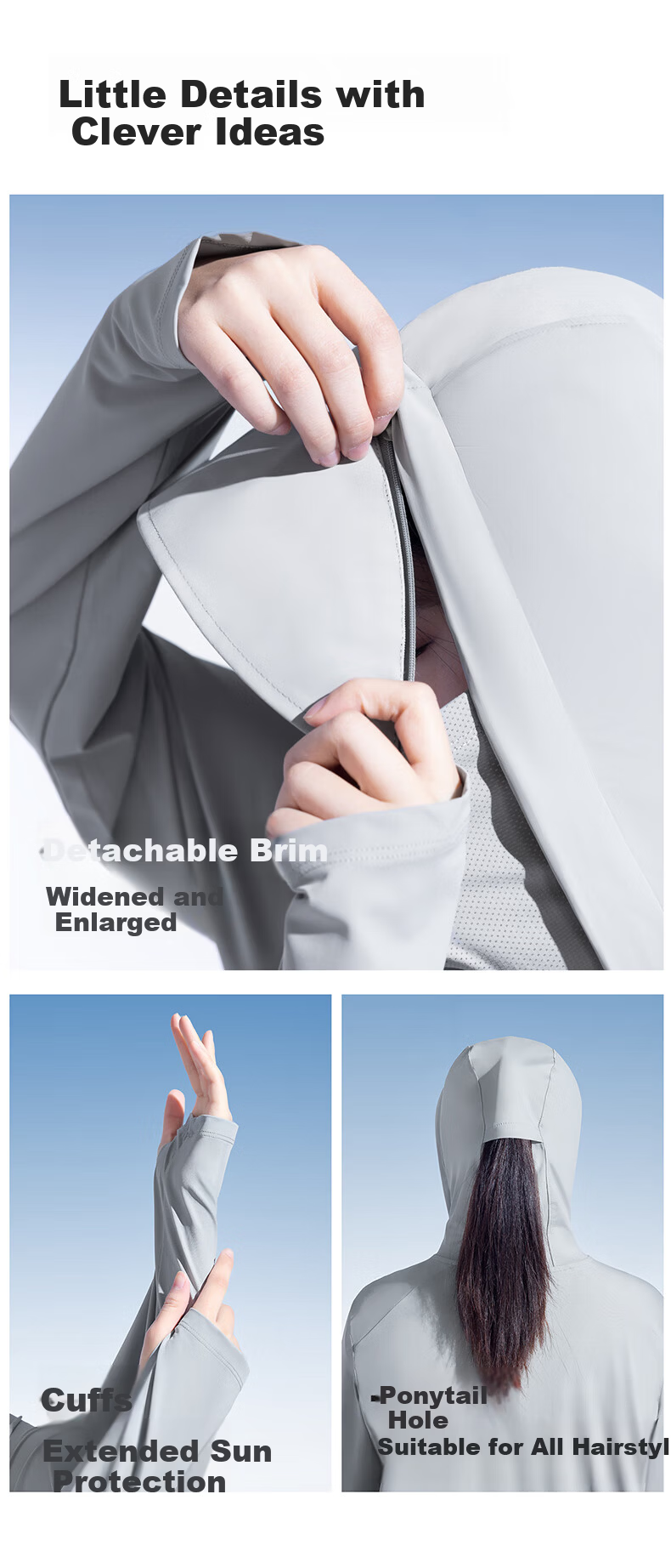Moxun [Zhao Lusi Same Style] Original Yarn Sunscreen Jacket Women's Ice Silk Cooling UV Protection Summer New Model 13