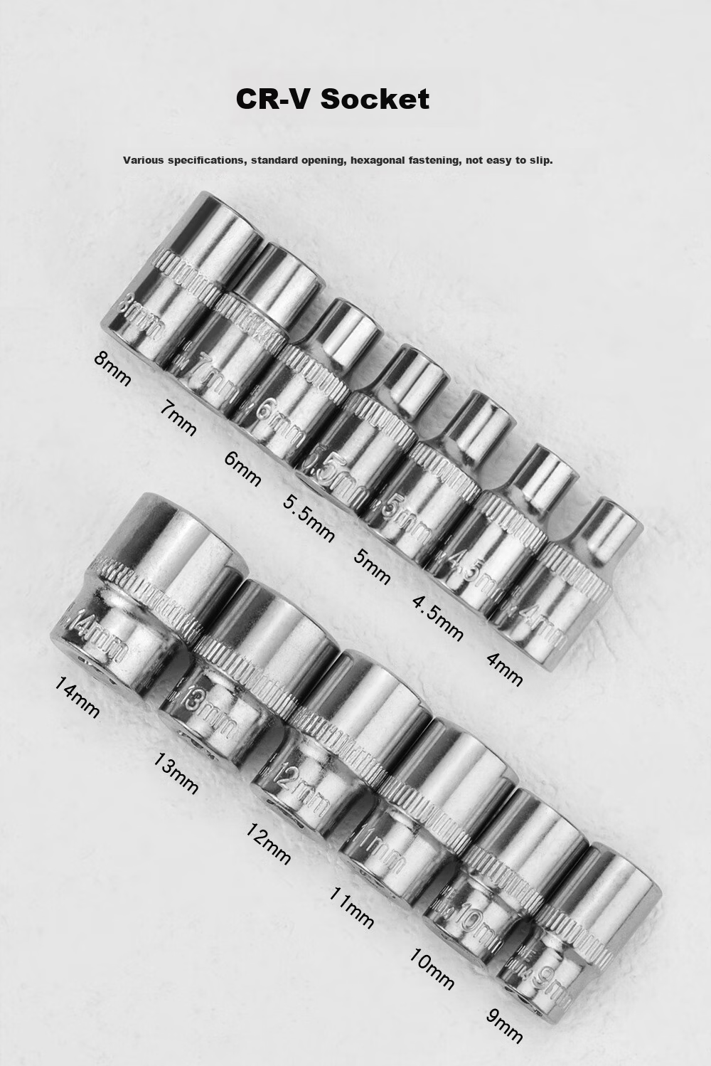 JERXUN 46-Piece Socket Wrench Auto Repair Tool Kit Ratchet Motorcycle Repair Road Quick Set Wrench Torque Screwdriver 7