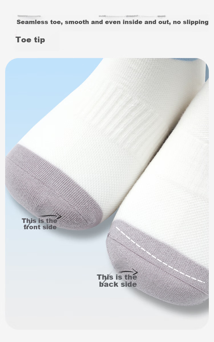 Jiusuiban Long Staple Cotton Boys' Socks Spring Summer Mesh Thin Short Tube Youth 7A Antibacterial Student Sports Socks 6