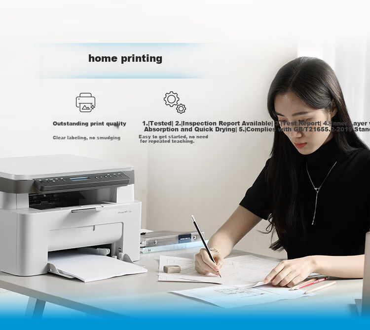HP 111nw Laser Printer Wireless Black and White Multifunction Copy Scan Low Cost Home Use Student Homework Wired Connection (Upgraded 1136w Version) One Year Service 5