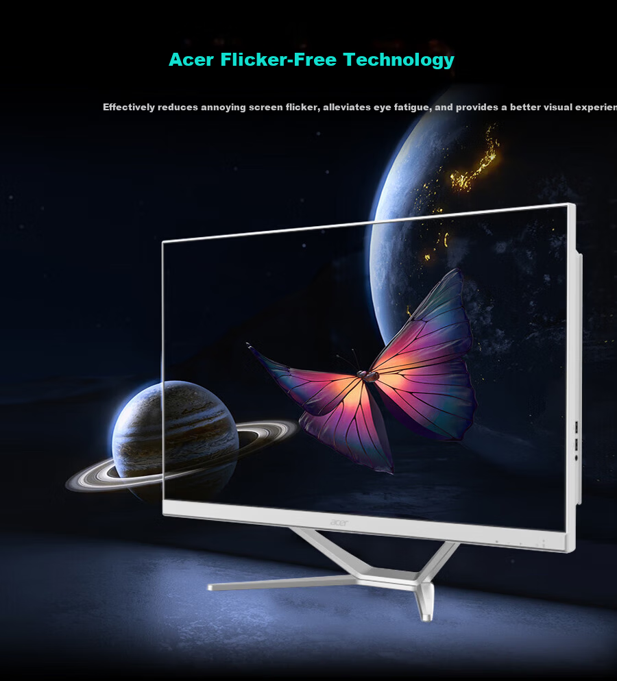 Acer Hummingbird 27-Inch All-In Desktop Computer (12th Gen Core I3-N355, 16GB RAM, 512GB SSD) Flicker-Free Office Use 7
