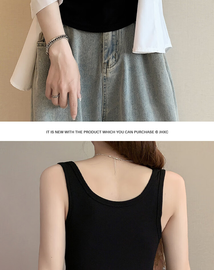 Yiershuang Women's Breathable Thin Spring Summer Tank Top Bra Integrated Camisole 21