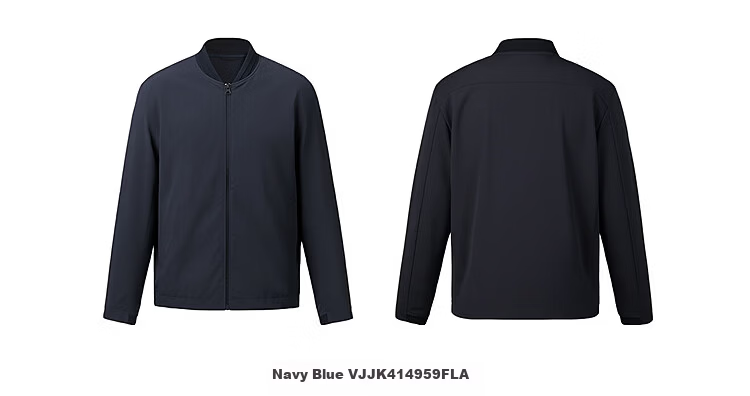 YOUNGOR Men's Spring New Baseball Collar Single Jacket Business Casual Commuting Versatile Outdoor Coat 414959E 19