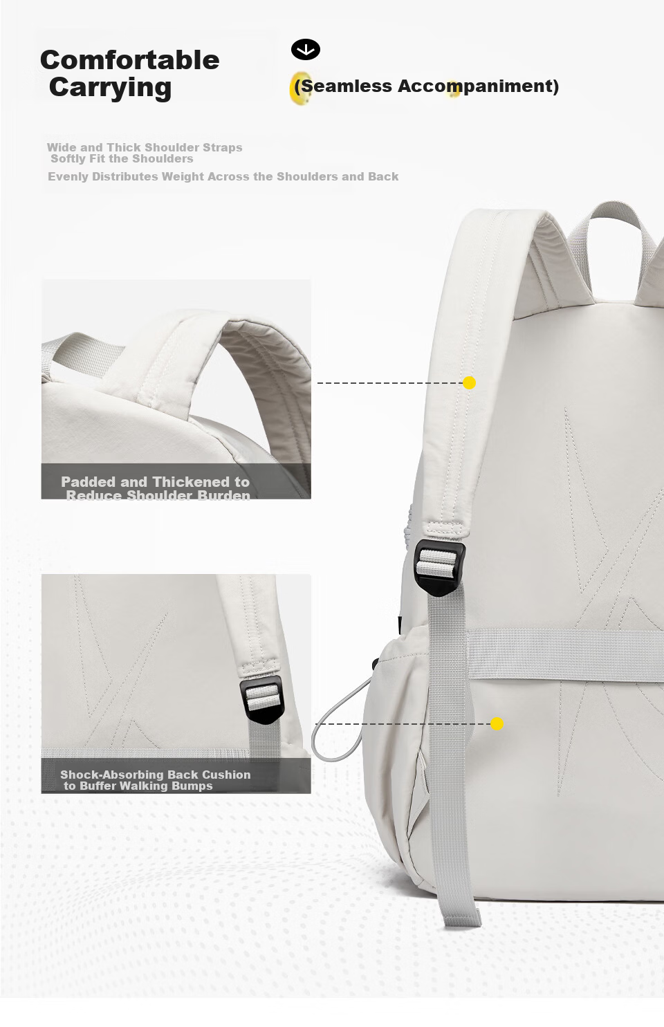 Reebok New Men's Sports Casual Large Capacity Backpack for High School and College Students Commuter School Bag Women Ginger Yellow 7